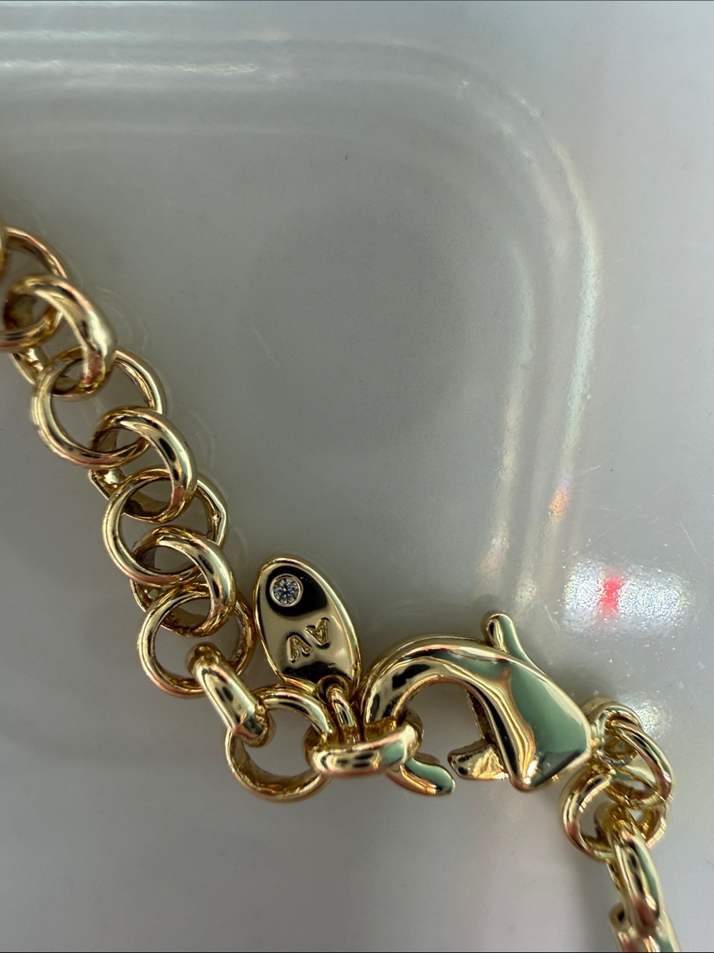 Nordstrom Jewelry Bundle Gold Initial Necklace Earrings Bracelet Set NWOT 5 pcs. - Picture 6 of 7